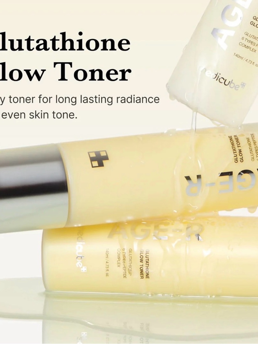 medicube AGE-R Glutathione Glow Toner — Black - Picture 2 of 5